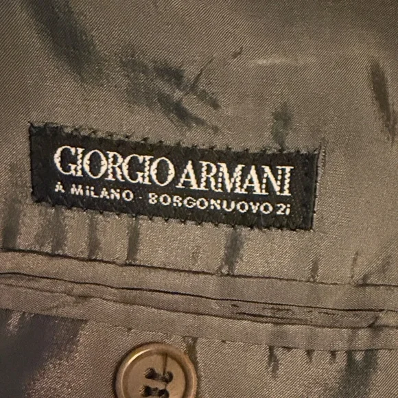 Giorgio Armani Men's Dark Gray Blazer